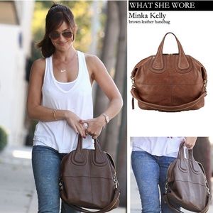 Givenchy Nightingale Large Leather Shoulder Bag